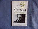 Critique n° 423-424- Roland Barthes. Collectif