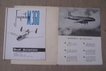 AVIONS COMMERCIAUX: AIRBUS A300B: Plaquette (17 Décembre 1968) de présentation 27x21 cm, 50 pages, plans d'aménagement. HFB 320 HANSA JET: Catalogue ...