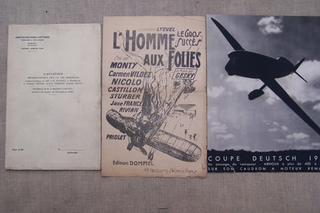 AVIATION AERONAUTIQUE: Documentation diverse: Journée Portes ouvertes à AVORD le 31 Mai 1982. COUPE DEUTSCH 1934 Arnous sur Caudron. Six lettres à ...