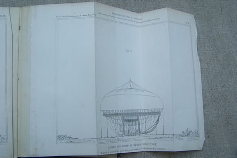 AEROSTATION: Edmond MAREY-MONGE: Etudes sur l'aérostation, Bachelier, 1847: Contient les planches I, II, III, V, VI, VII, IX. Manquent les planches ...