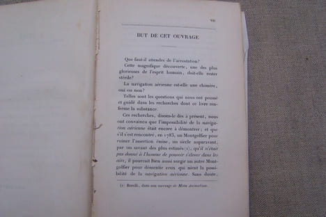 AEROSTATION: Edmond MAREY-MONGE: Etudes sur l'aérostation, Bachelier, 1847: Contient les planches I, II, III, V, VI, VII, IX. Manquent les planches ...