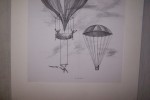 AFFICHE: Le pilote, ballon libre, trapéziste, parachutiste.. GRAY