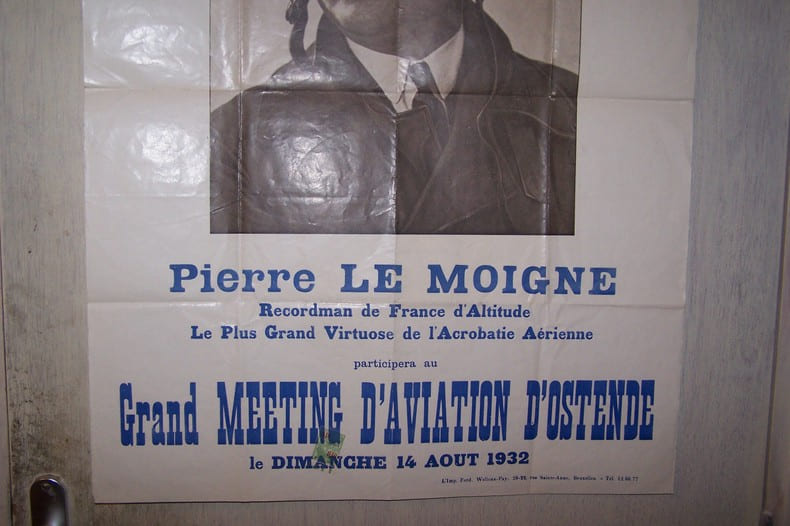 AFFICHE: Pierre LEMOIGNE Recordman de France d'Altitude, Le plus grand Virtuose de l'Acrobatie A&eacute;rienne participera au Grand MEETING D'AVIATION ...