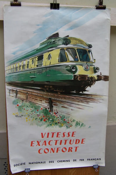 Soci&eacute;t&eacute; Nationale des Chemins de Fer Fran&ccedil;ais: VITESSE EXACTITUDE CONFORT. BRENET Albert