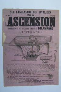 Sur l'Esplanade des Invalides, Fête de l'ASCENSION, Expérience du nouveau vaisseau DELAMARNE L'ESPERANCE 10 Mai 1865.