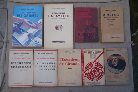 AVIATION GUERRE 1914-1918: Capitaine H. LANGEVIN: L'énergie Française Nungesser, Le Deley, s.d. (1920). Jacques MORTANE: La guerre des ailes: A ...