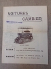 VOITURES CAMBIER Automobiles, camion à marchandises. Lille, 139 rue du Faubourg-de-Roubaix. Paris, 4 avenue Carnot, 34  rue de Tilsitt.. 