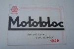 Motobloc à Bordeaux:  Modèles tourisme 1929 cabriolet 10 cv, conduite intérieure 15 et 10 cv, coach 15 cv.. 