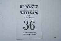 Sur 53 records VOISIN en détient 36 au 27 Septembre 1929.