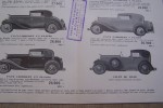Automobiles Emile Pilain, 1 rue Vergniaud à Levallois. Chassis T29 5CV. Descriptif et tarif du 1er Mars 1931.. 