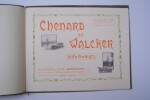 Automobiles Chenard & Walcker, rue du Moulin de la Tour à Gennevilliers. Magasin d'exposition et de vente: 27 Boulevard des Italiens, Paris.. 