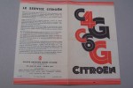 CITROEN C4G et C6G Modèles 1932.. 