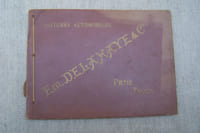 Voitures Automobiles avec moteur à pétrole Em. DELAHAYE & Cie Ingénieurs-Constructeurs, Paris Tours. 1899. Catalogue 21x16 cm, récompenses (2 pages), description générale (3 pages), 22 modèles de voitures (dont moteur à pétrole sur chariot, omnibus, voiture de livraison), broché, cordelière.