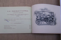 Voitures Automobiles avec moteur à pétrole Em. DELAHAYE & Cie Ingénieurs-Constructeurs, Paris Tours. 1899. Catalogue 21x16 cm, récompenses (2 pages), description générale (3 pages), 22 modèles de voitures (dont moteur à pétrole sur chariot, omnibus, voiture de livraison), broché, cordelière.