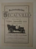 Automobiles DECAUVILLE nouvelle Voiture Automobile 1902 10 chevaux, 4 & 6 places. Si&egrave;ge social: 13 Boulevard Malesherbes. Ateliers: 3 Boulevard ...