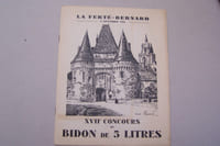 XVIIe Concours du Bidon de 5 litres à La Ferté-Bernard 6 Septembre 1936. Règlement, temps-limites, Résultats du XVIe Concours (15 Septembre 1935) et XVe Concours (16 Septembre 1934).