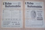 L'Echo automobile. Mensuel technique, littéraire, commercial.. 