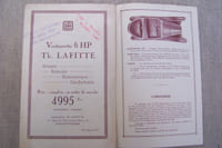 Voiturette 6 HP Th. LAFITTE, Gennevilliers.
