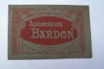 Société Anonyme d'Automobiles et de Traction système BARDON Usine et Direction 1 Quai National, Puteaux. Catalogue 1902.. 