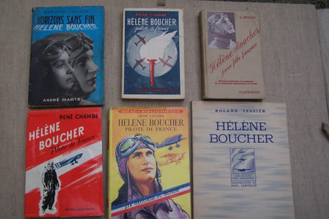 Hélène BOUCHER: Roland TESSIER: Hélène Boucher, illustrations de Paul Lengellé, Flammarion, 1943. René CHAMBE: Hélène Boucher, pilote de France, ...