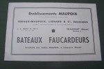 BATEAUX FAUCARDEURS Etablissements MAUPOIX.. 