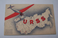Stand de l'Union des Républiques Socialistes Soviétiques à la 15e Exposition Internationale de l'Aéronautique, Paris 1936. Avions ANT-25, ZKB-19, STALL-11, Hydravion ARK-3, Moteur AM-34 RFN, Planeur STAKHANOVETZ.