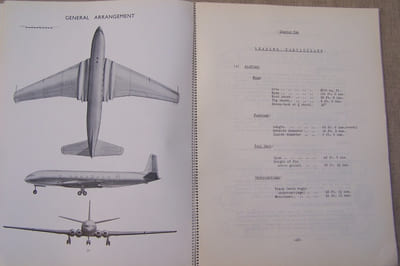 The DE HAVILLAND COMET Jet Airliner. Genral Statement. March 1952.