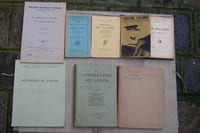 TECHNIQUE AERONAUTIQUE, CALCULS et CONSTRUCTION DES AVIONS: Commandant P. RENARD: Le vol mécanique. Les aéroplanes, Flammarion, 1912.  HAMON & JAMES: Manuel de l'aviateur, Librairie Aéronautique, 1913. L. VENTOU-DUCLAUX: L'aviation expliquée, Vivien, 1909. C. AUZOU: Mécanique de l'avion, ENSA,1960. J. LEGRAS: Contribution à l'aile portante, SDIT, 1949. Georges RAMAT: Manuel du breveté mécanicien. Théorie de l'avion, Lavauzelle, 1938. Pierre SAUVANET: Technologie du mécanicien d'aviation, Delagrave, 1927. SUFFRIN-HEBERT et Jules JARRY: La construction des avions, Chiron, 1926.