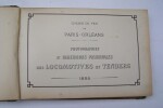 Chemin de Fer de Paris-Orl&eacute;ans. Photographies et dimensions principales des LOCOMOTIVES et TENDERS 1895.. 