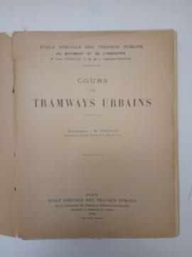 Cours de tramways urbains.. POINSOT