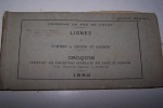 Lignes de Poitiers &agrave; Angers et Saumur: Croquis indiquant les dispositions g&eacute;n&eacute;rales des gares et stations, voies, b&acirc;timents, signaux et accessoires.. 