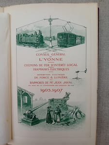 Chemins de fer d'intérêt local. Tramways électriques. Distribution électrique de force et lumière.