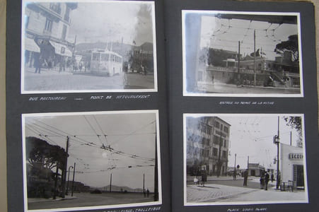 Lignes de contact pour trolleybus. L'Electro-entreprise, Rue du Général-Foy, Paris (VIIIe). Réalisations: Réseau de Bordeaux: Ligne Place du Pont-Lormont, 1946. Réseau de Toulon: Ligne Gare SNCF - Mourillon Dépôt Brunet, 1949. Moyens d'exécution.