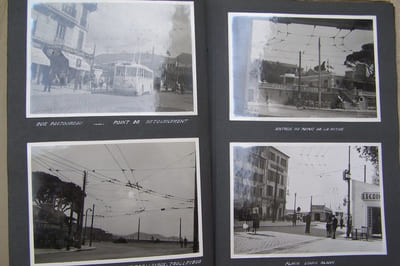 Lignes de contact pour trolleybus. L'Electro-entreprise, Rue du Général-Foy, Paris (VIIIe). Réalisations: Réseau de Bordeaux: Ligne Place du Pont-Lormont, 1946. Réseau de Toulon: Ligne Gare SNCF - Mourillon Dépôt Brunet, 1949. Moyens d'exécution.
