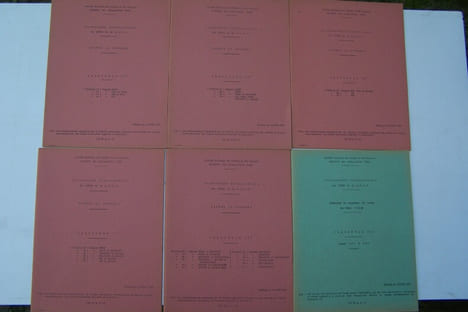 Classement géographique des LIGNES de la S.N.C.F. Fascicule 1: Notice et 2 cartes schématiques d'ensemble des lignes. Fascicule II (A, B, C, D, E): ...