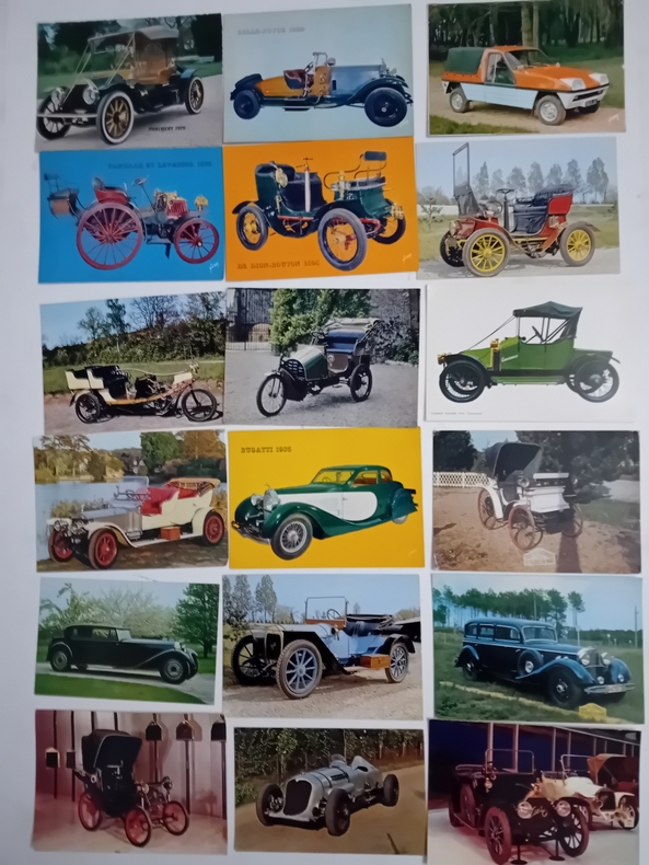 Cartes postales AUTOMOBILE. 