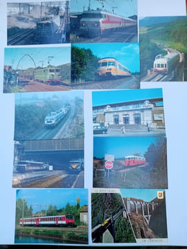 Cartes postales anciennes: CHEMIN DE FER, TRAIN, TRAMWAY, GARE, LOCOMOTIVE, WAGON, VIADUCS, OUVRAGES D'ART, etc.... undefined