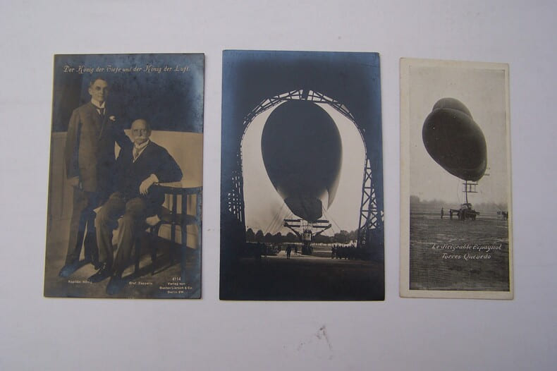CARTES POSTALES DIRIGEABLE: Cl&eacute;ment Bayard, R&eacute;publique, Torres Quevedo, America de M. Welmann, Kapitan K&ouml;ning - Graf Zeppelin, Catastrophe du R 101.. 