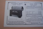 Accordéons Italiens de la célèbre marque "PANCOTTI". Manufacture Française d'Instruments de Musique PAJOT Jeune, à Jenzat (Allier). Catalogue 1934.. 