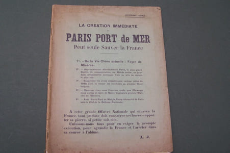 La création immediate de PARIS PORT de MER peut seule sauver la France.