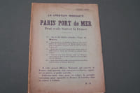 La création immediate de PARIS PORT de MER peut seule sauver la France.