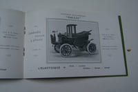 Voitures électriques "GALLIA" de la Société Française d'Automobiles Electriques, 17 rue Jean Goujon à Paris. 1902.