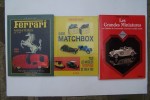 MINIATURES AUTOMOBILES:

VERLINDEN Patrick: Les grandes miniatures ou l'histoire de l'automobile à travers le modèle réduit. Grancher, 1989.
LASTU ...