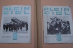 PLEIN CIEL Journal (GNOME & RHONE): N° 48 Janvier-Février 1936, 55, 58, 59, 62, 64 Janvier-Février 1939, 67 (Edition de guerre 1940).. WEILLER ...