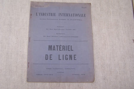 L'INDUSTRIE INTERNATIONALE: Anciens Etablissements ROBERT W. BLACKWELL: Matériel de ligne aérienne, Hecla, Chariots à échafaudage, Isolateurs pour troisième rail. Catalogue N° 22, Mai 1902.