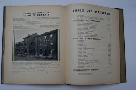 STEIN et ROUBAIX formée en 1936 par la réunion des Stés Anonymes FOURS et APPAREILS STEIN, FOYERS AUTOMATIQUES ROUBAIX. ANCIEN ETABLISSEMENTS RAYMOND ...