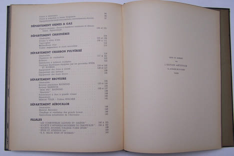 STEIN et ROUBAIX formée en 1936 par la réunion des Stés Anonymes FOURS et APPAREILS STEIN, FOYERS AUTOMATIQUES ROUBAIX. ANCIEN ETABLISSEMENTS RAYMOND ...