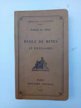 ECOLE DE MINES ET D'EXPLOSIFS.. undefined