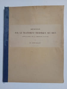 Mémoire sur le traitement thermique des obus. (Application de la méthode Taylor)