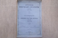 Statistique des Chemins de Fer Suisses pour l'Année 1878.